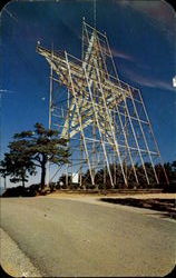 World's Largest Man Made Star Postcard