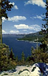 A Winter At Lake Tahoe California Postcard Postcard