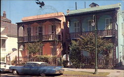 Along A New Orleans Street Postcard
