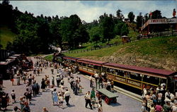 Panoramic View Of Tweetsie Railroad At The Station Postcard