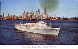 The Furness Luxury Liner Ocean Monarch Boats, Ships Postcard Postcard