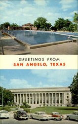 Greetings From San Angelo Texas Postcard Postcard