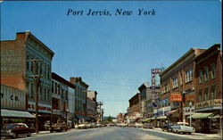 Port Jervis Main Street Postcard