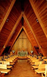 Interior St. Gregory's Episcopal Church Postcard