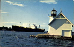 Sunken Rock Light Alexandria Bay, NY Lighthouses Postcard Postcard