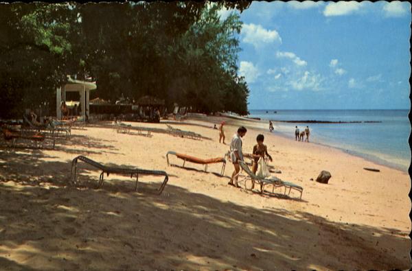 Beach Scene, Tamarind Cove Hotel Barbados Caribbean Islands