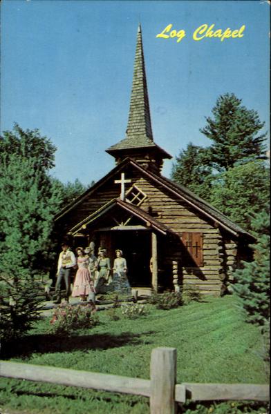 Log Chapel, Route 9 Schroon Lake New York