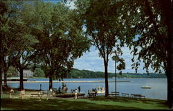 Bathing In Skaneateles Lake At Clift Park New York Postcard Postcard