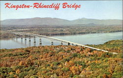 Kingston-Rhinecliff Bridge New York Postcard Postcard
