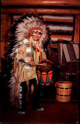 Indian Village Postcard