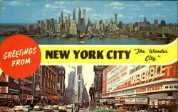 Greetings From New York City Postcard Postcard