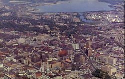 Air View Of The City Postcard