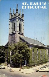 St. Paul's Episcopal Troy, NY Postcard Postcard