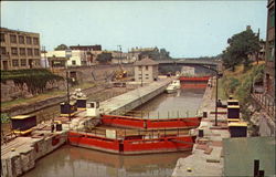 Gates Of The Famous Locks Of The Erie-Barge Canal Gates Of The Famous Locks Of The Erie-Barge Canal