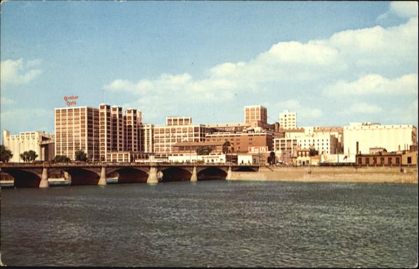 The Quaker Oats Plant At Sunset Cedar Rapids Iowa