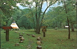 Injun Country, Hope C. Martin Park Waterloo, IA Postcard Postcard