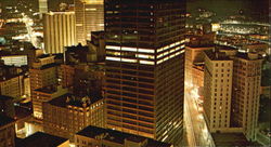 Atlanta At Night Postcard