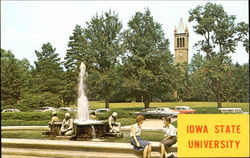 Fountain And Campanile, Iowa State University Fountain And Campanile, Iowa State University