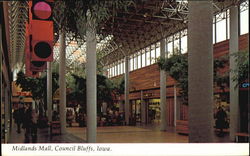 Midlands Mall Council Bluffs, IA Postcard Postcard