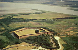 Air View Of Fort Pulaski Savannah, GA Postcard Postcard