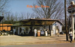 Billy's Gas Station Postcard