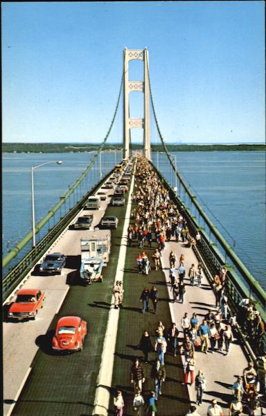 The Mackinac Bridge Mackinaw City Michigan
