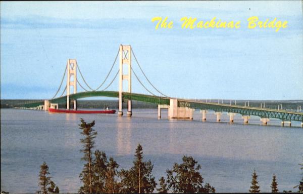 The Mackinac Bridge Mackinaw City Michigan