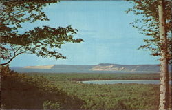 View Of Platte Lake From Warren Hill Road Crystal Lake, MI Postcard Postcard