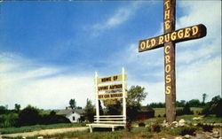 The Old Rugged Cross, U. S. 131 Reed City, MI Postcard Postcard