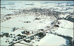 An Aerial View Of St. Lorenz Lutheran Church Frankenmuth, MI Postcard Postcard