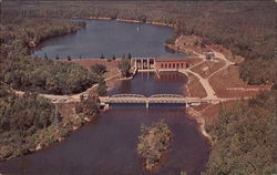 Five Channels Dam On The Au Sable River Oscoda, MI Postcard Postcard