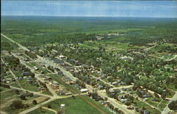 Air View Of Kalkaska Postcard