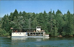 The New River Boat Hiawatha, Hwy. M-28 Postcard