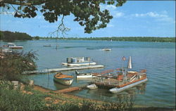 The Pontoon Boat Scenic, MI Postcard Postcard