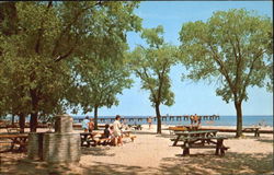 Oscoda Beach Park Michigan Postcard Postcard