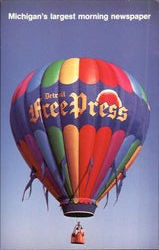 Michigan's Largest Morning Newspaper Postcard