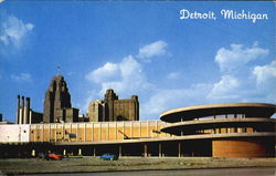 Cobo Hall And Skyline Detroit, MI Postcard Postcard