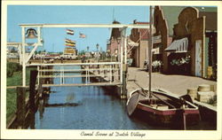 Canal Scene At Dutch Village Postcard