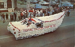 1St Prize Float Memorial Day Parade Postcard