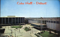 Cobo Hall And Convention Arena Front View Postcard