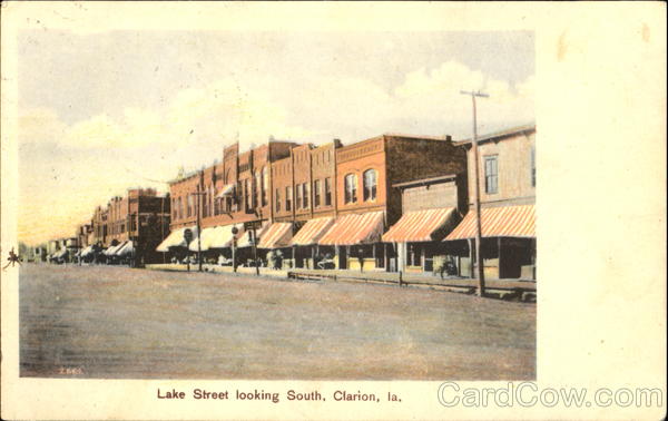 Lake Street Looking South Clarion Iowa