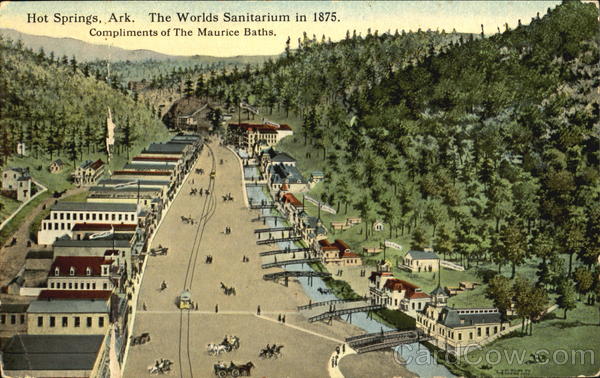 The Worlds Sanitarium In 1875 Hot Springs Arkansas