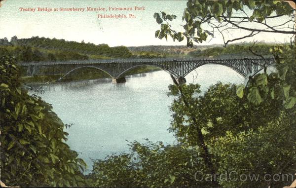 Trolley Bridge Strawberry Mansion, Fairmount Park Philadelphia Pennsylvania