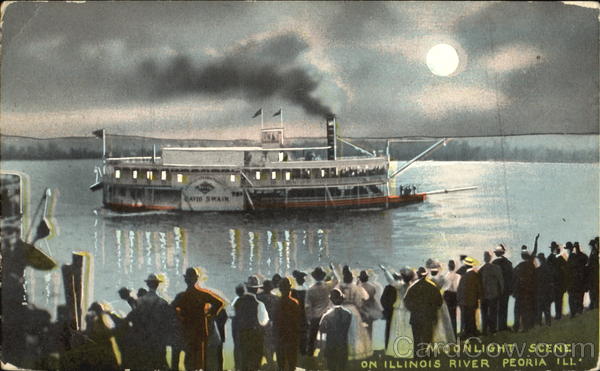 Moonlight Scene Peoria Illinois
