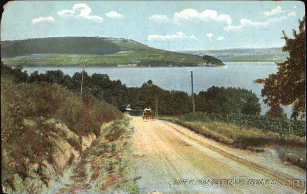 Bluff Pt. From Gibsons Keuka Lake New York