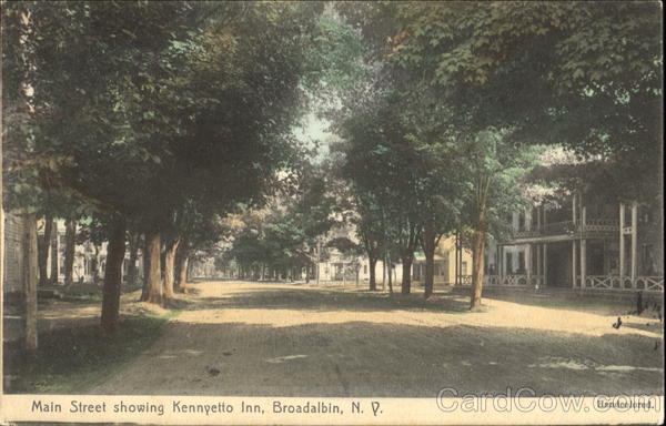 Main Street Showing Kennyetto Inn Broadalbin New York