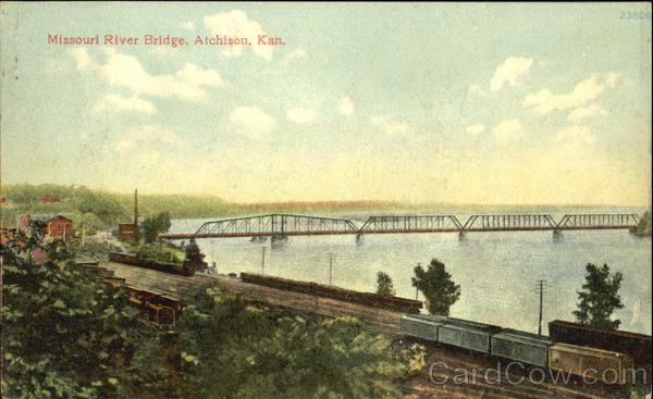 Missouri River Bridge Atchison Kansas