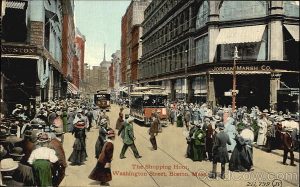 The Shopping Hour, Washington Street Boston Massachusetts