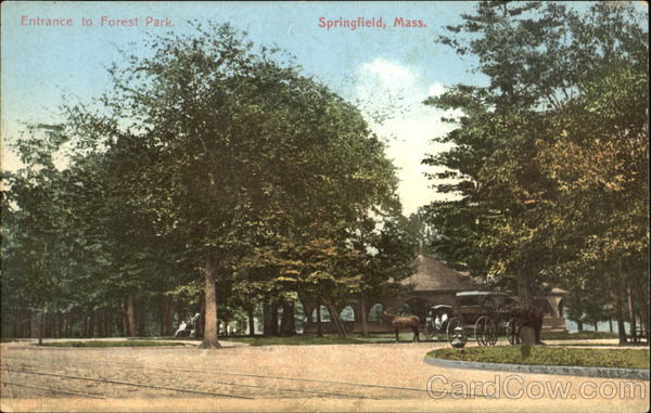 Entrance To The Forest Park Springfield Massachusetts