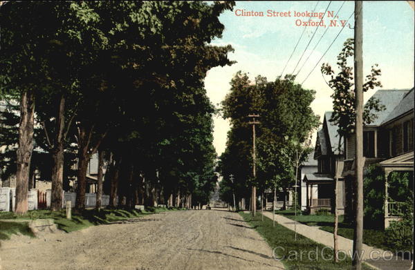 Clinton Street Looking North Oxford New York